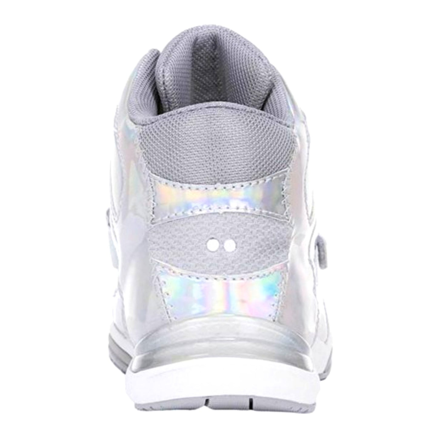 Ryka Tenacious Patent Silver Rainbow Iridescent Comfort Shoe Training Sneakers