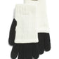 Steve Madden Women's Solid Ribbed Knit Cover Touch Screen Gloves