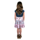 Zunie Big Girl's' Mix Media Floral Print Denim Dress