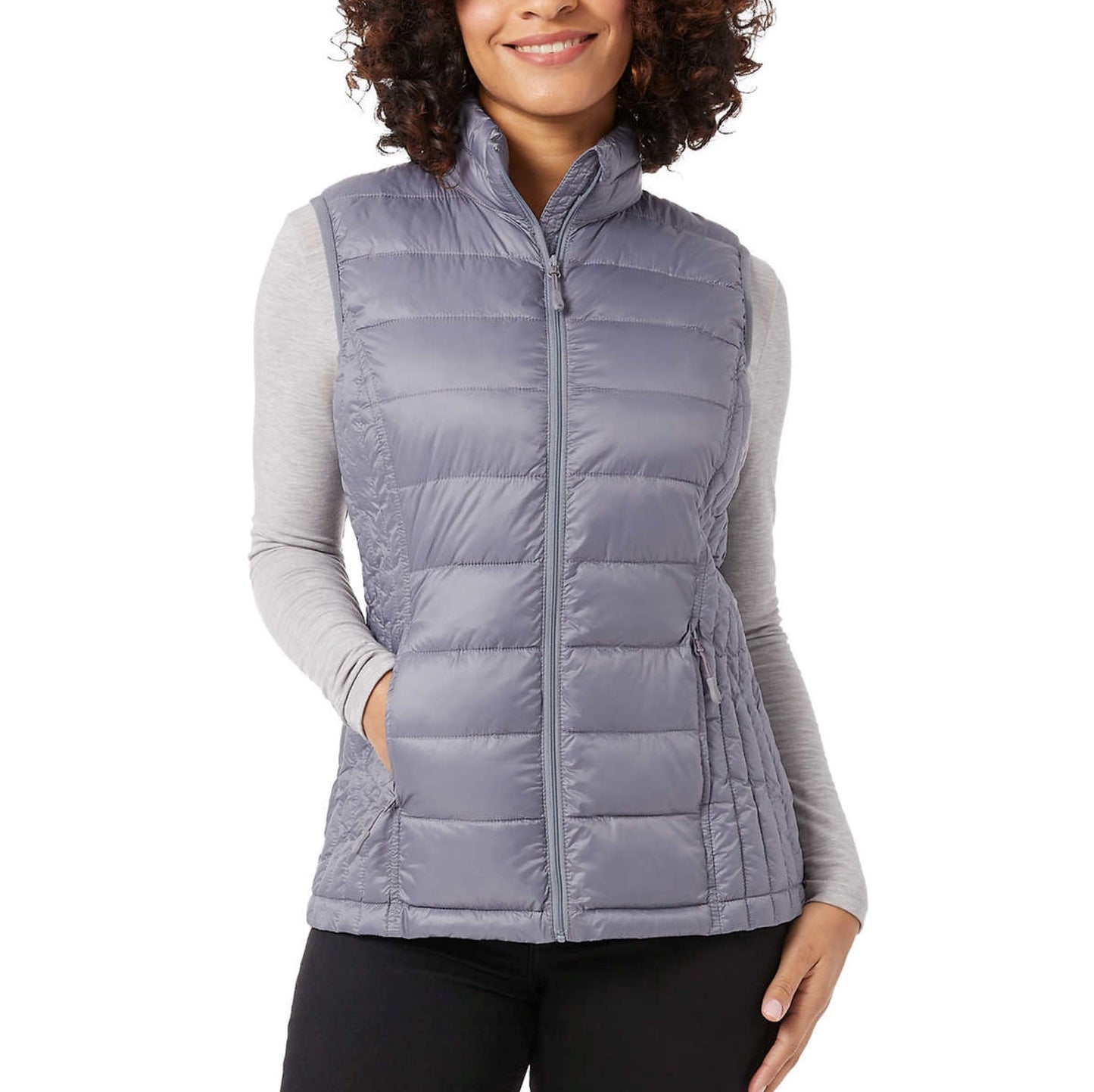 32 Degrees Quilted Stand-up Collar Lightweight Warmth Full Zip Vest