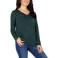 Well Worn Women's Ultra Soft V-neck Lightweight Knit Sweater Relaxed Fit Top