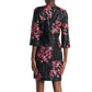 TRINA TURK Grenandine Floral Print Sequin Perforated Mini Dress