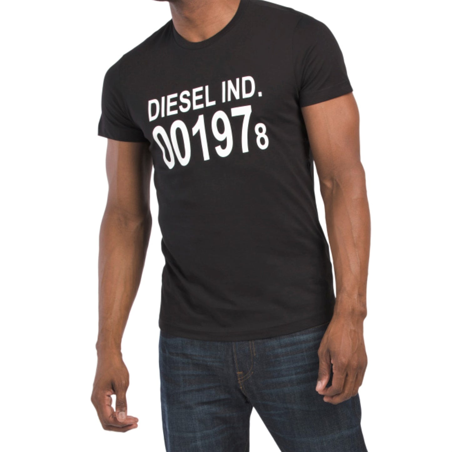 Diesel Diego Maglietta Tee Logo Graphic Print Cotton T-Shirt