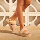 EMU Australia Women's Durack Genuine Sheepskin Suede Fur Platform Stinger Sandals