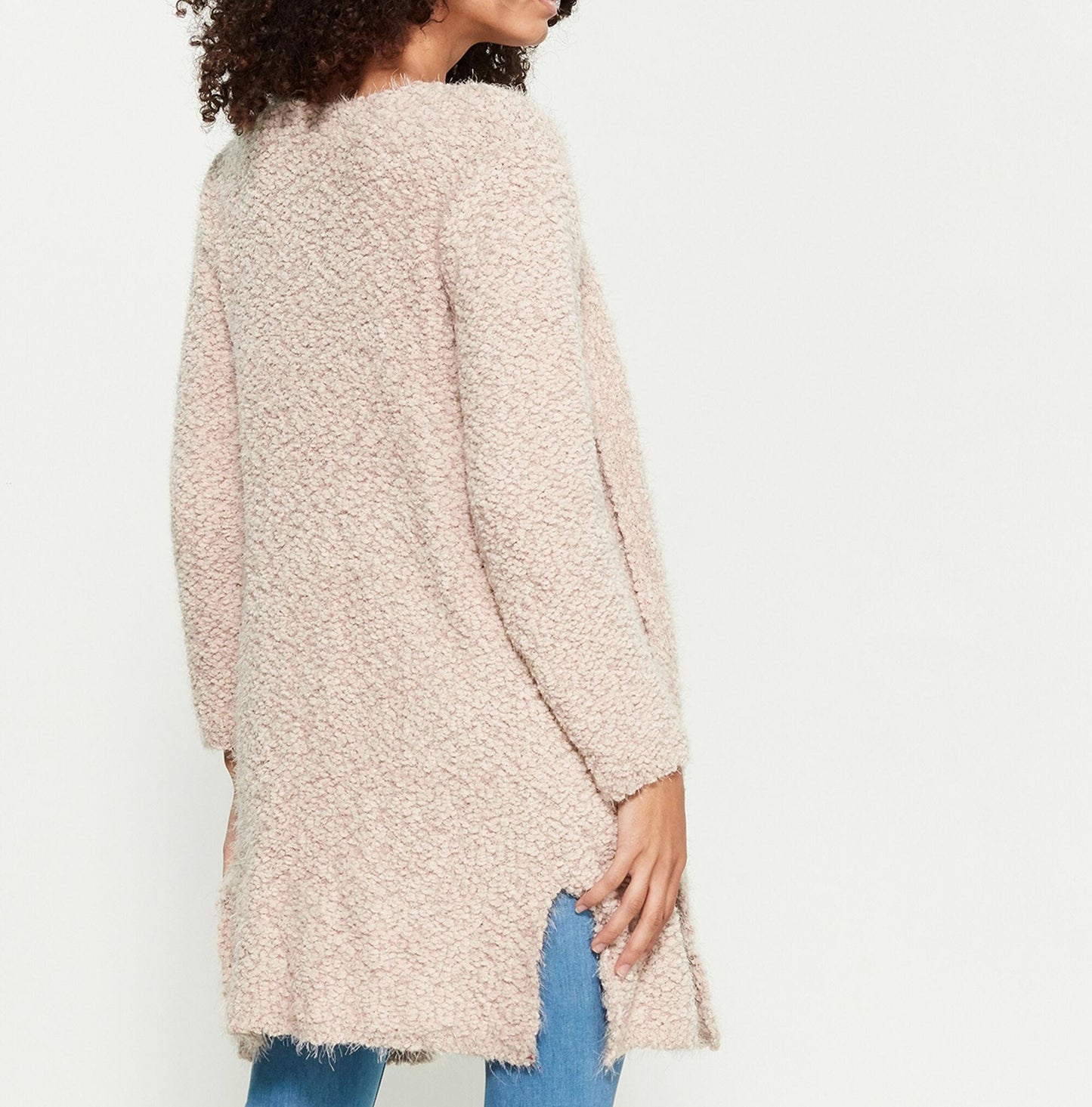 POL Open Front Marled Cardigan