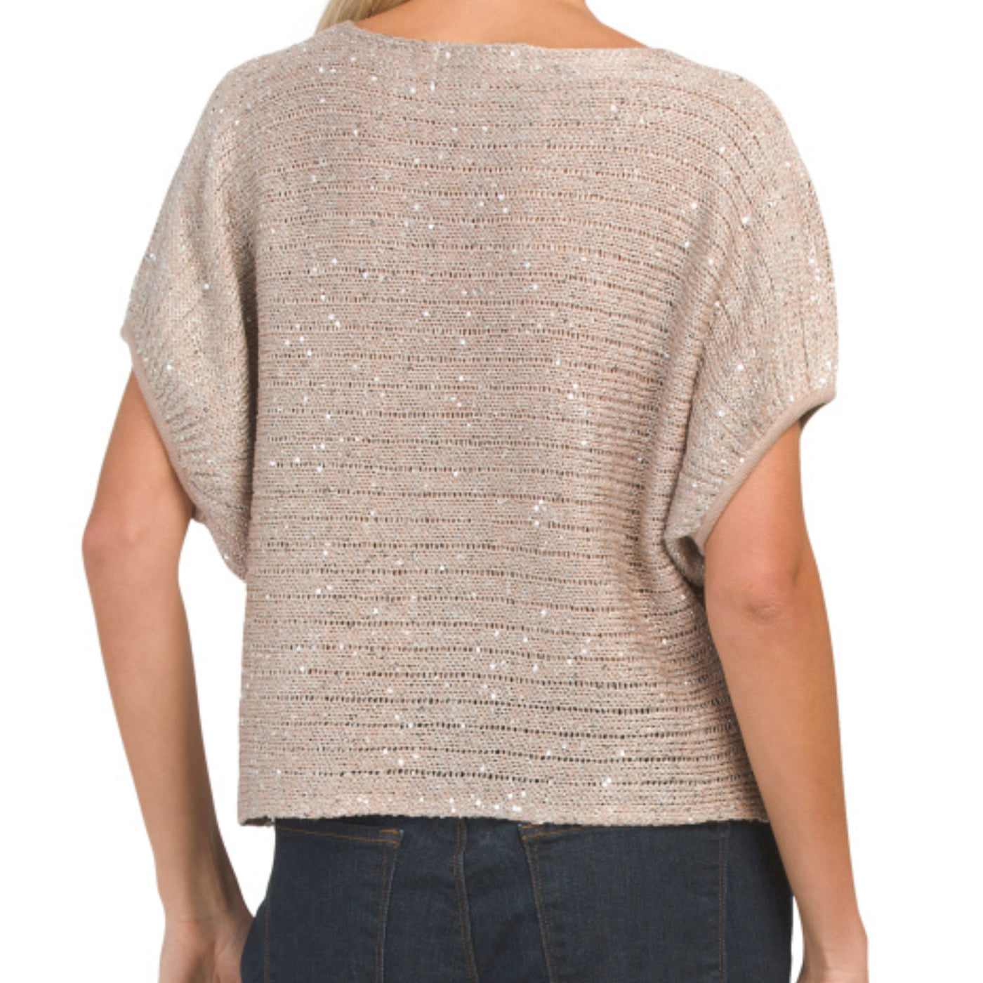 WDNY Dolman Sleeves Sequin Top