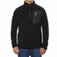 Hi-Tec Men’s ¼ Zip Pullover Black 1111