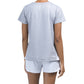 Rae Dunn Women's 2-Piece Ultra Soft First Coffee Tee and Shorts Pajama Set