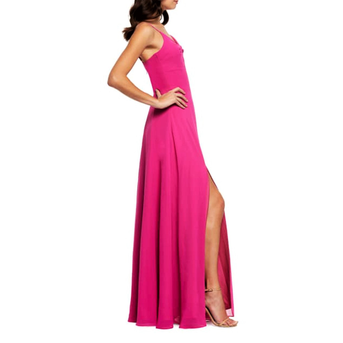 Dress the Population Cambria Twist Bodice Gown
