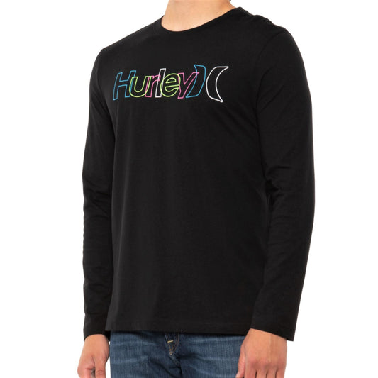 HURLEY Logo Print Cotton Jersey T-Shirt
