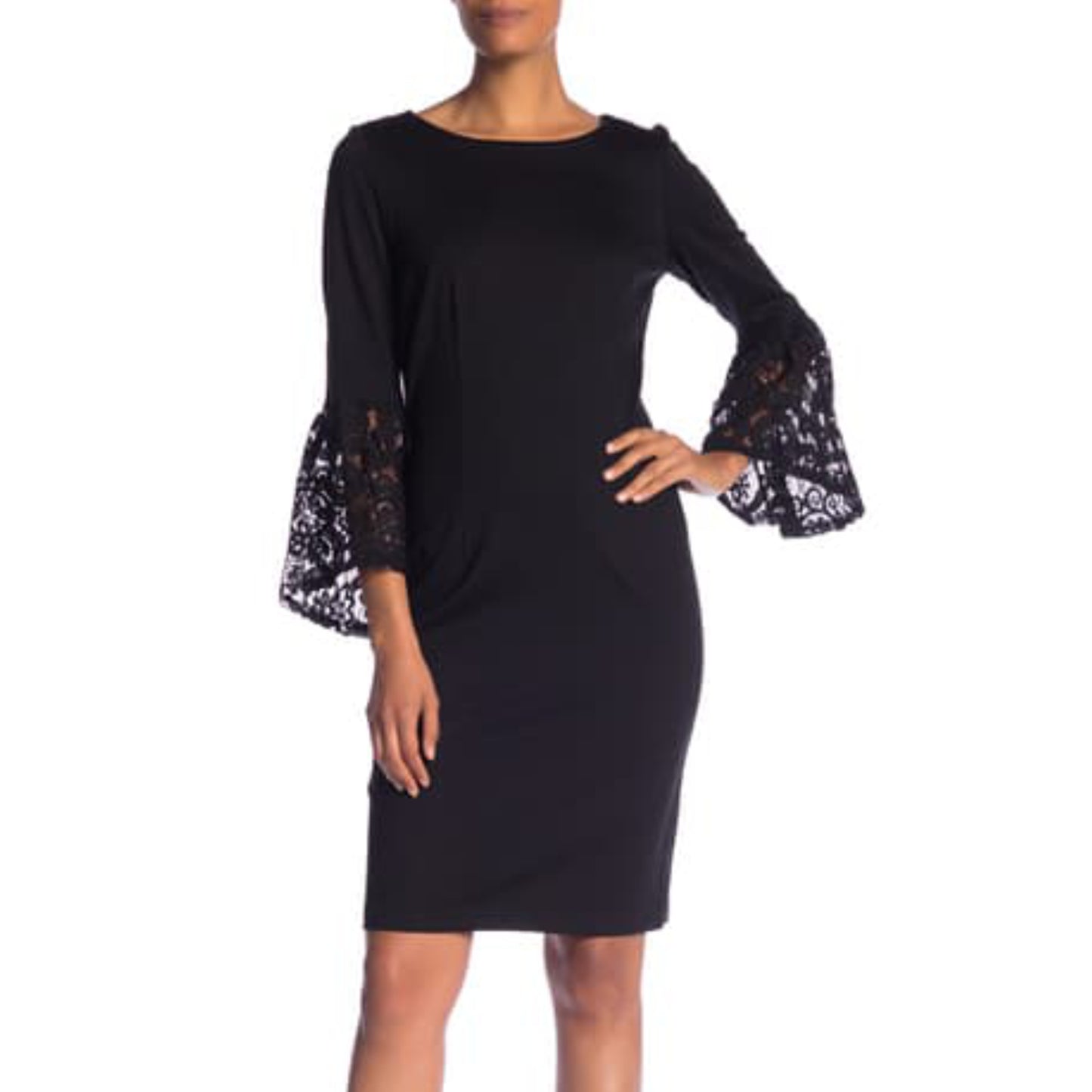 NANETTE NANETTE LEPORE Lace Bell Sleeve Dress