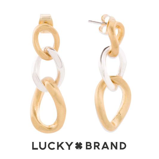 LUCKY BRAND Chunky Chain Link Earrings