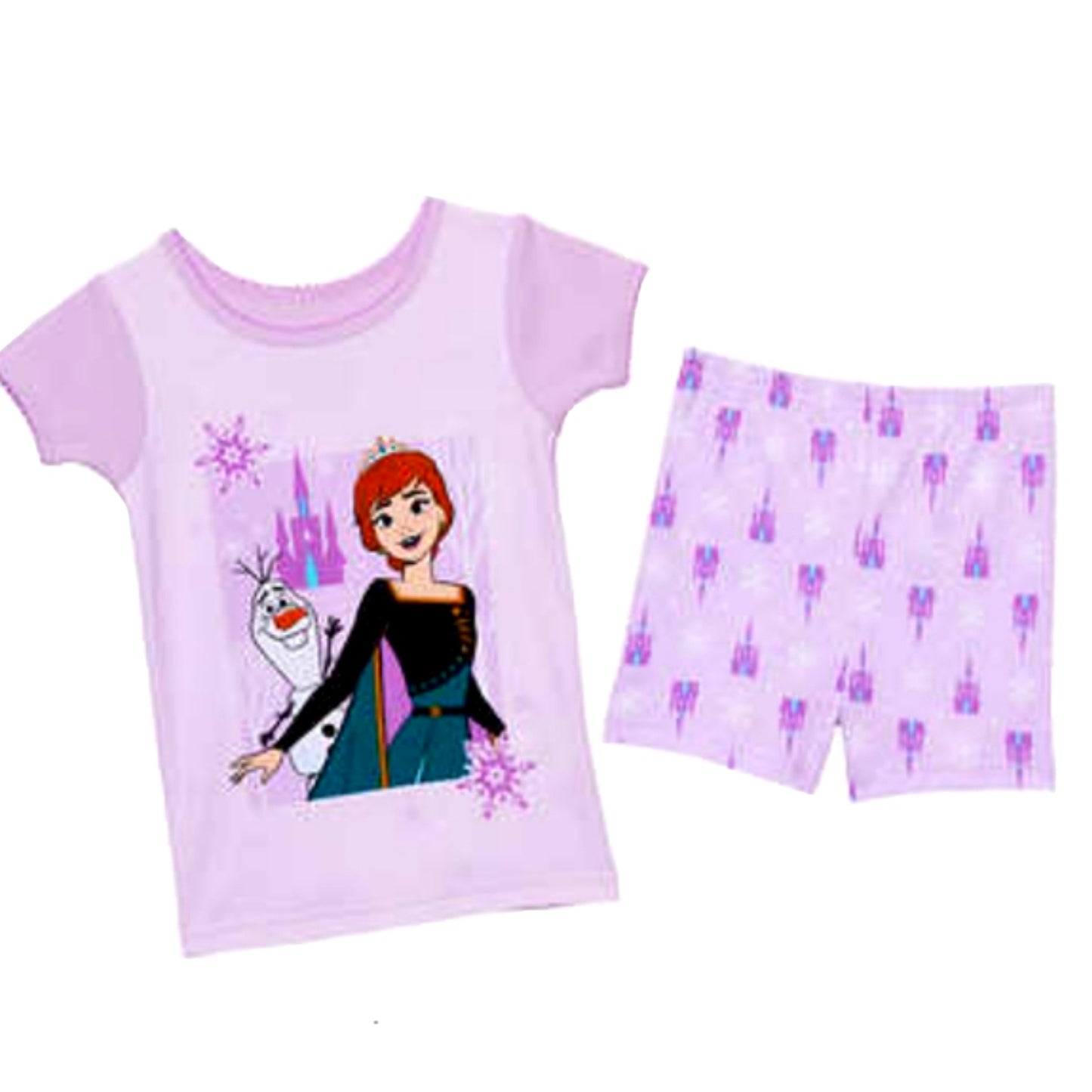 DISNEY Frozen II Anna & Elsa 4-Piece Cotton Pajama Set