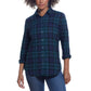 Weatherproof Vintage Ladies' Flannel Shirt Green 11111.jpg