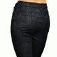 TRACTR Women's Hi-Rise Foil Print Faux Suede Ankle Skinny Jeans
