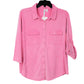 CG SPORT Women's Classic Collar Button Front Shirt