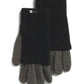 Steve Madden Women's Solid Ribbed Knit Cover Touch Screen Gloves