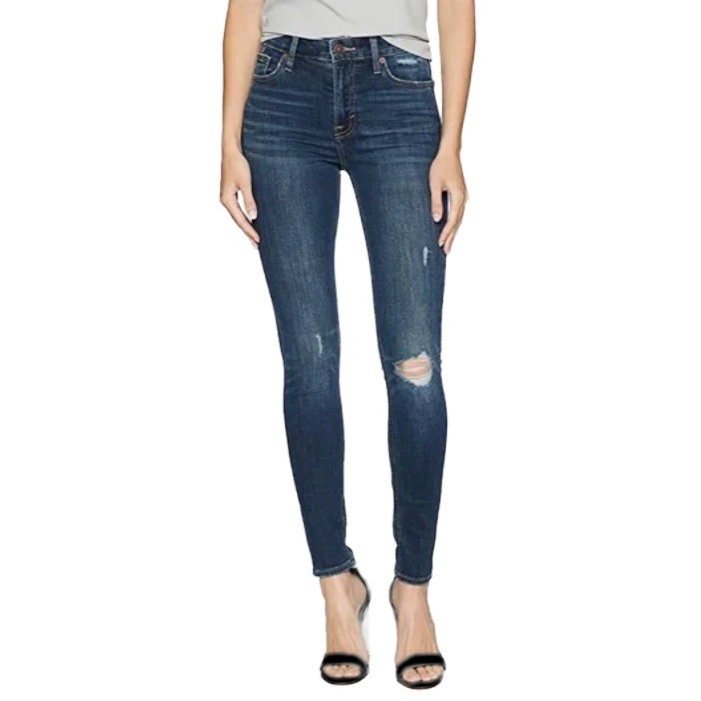 Lucky Brand Bridgette High Rise Slim Fit Distressed Skinny Jeans