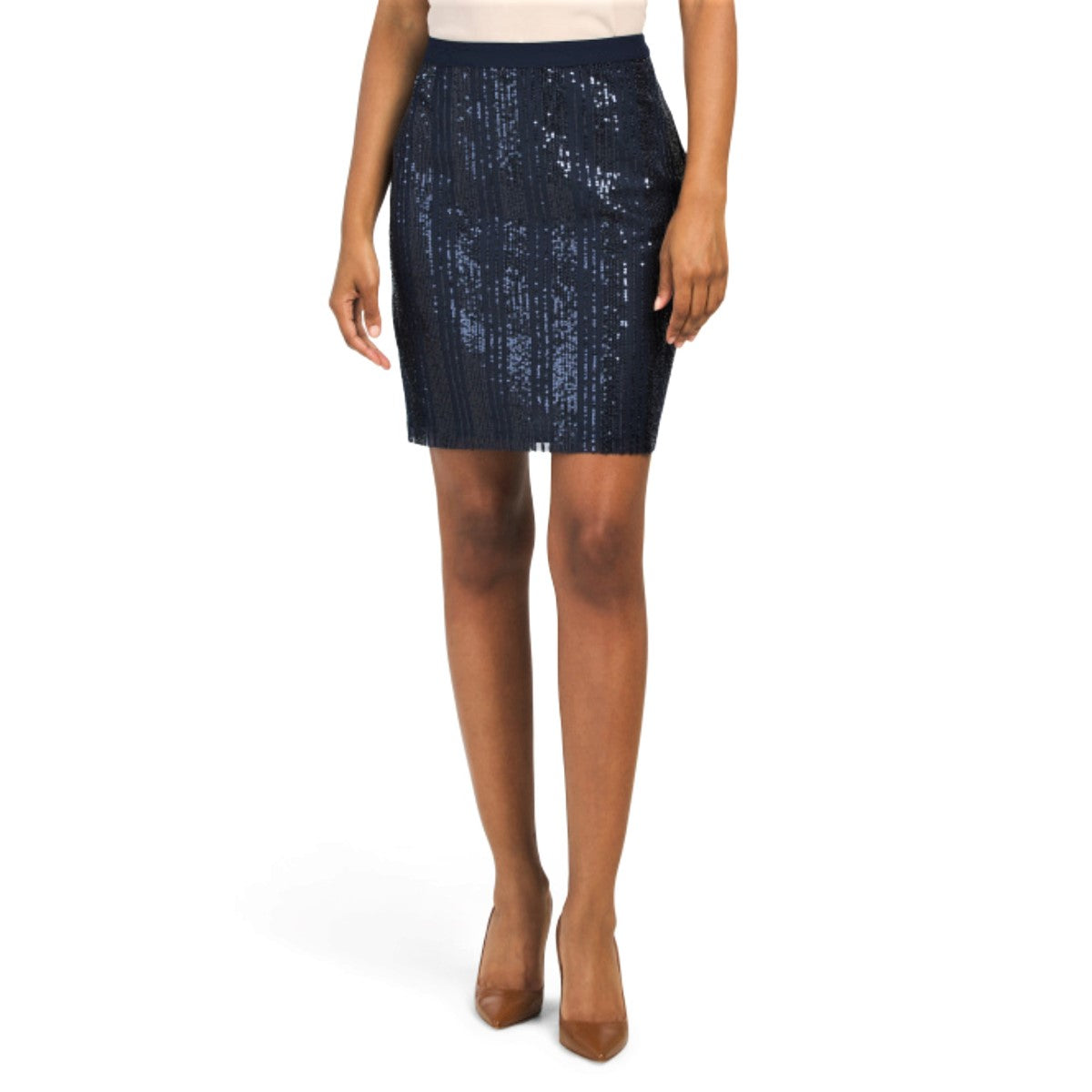 Warehouse ombre clearance sequin pencil skirt