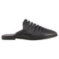 Seychelles Women's Leather Studs Embellished Cut Out Comfort Shoes Flat Slip-on Mules