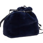 Studio 33 Women's Plush Faux Fur Drawstring Crossbody Bucket Bag