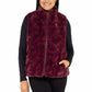 Nicole Miller Women's Reversible Quilted Faux Fur Insulated Puffer Vest