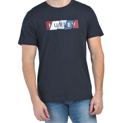 HURLEY Men's Color Block Logo Cotton Jersey T-Shirt