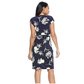 Maggy London Women's Floral Print V-neck Wrap Mini Dress