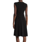 T Tahari Women's Draped Front Fit & Flare Midi Dress