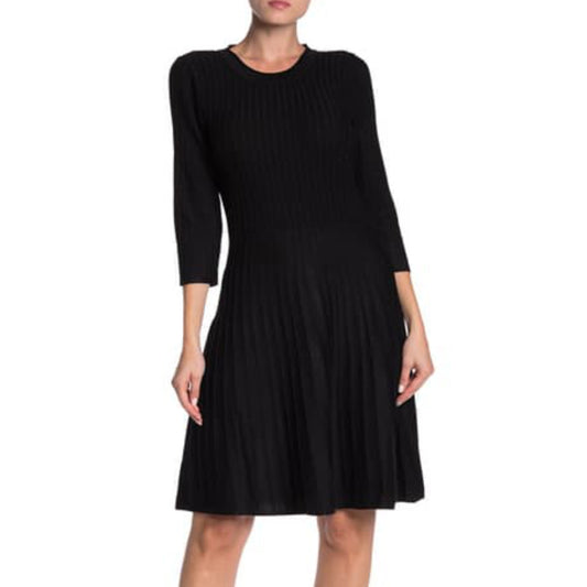 Nanette Lepore Women's Pleated Fit & Flare Knit Midi Dress
