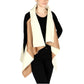 Ellie & Kate Women's Contrast Faux Sherpa / Suede Vest
