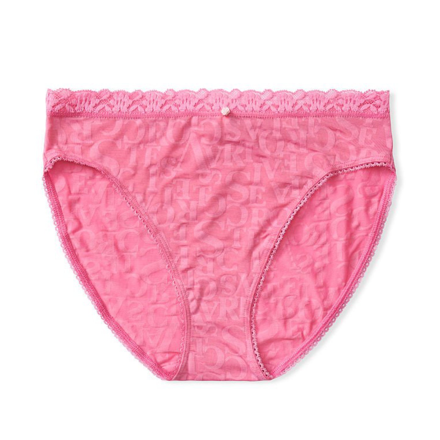 VICTORIA'S SECRET Logo Lace Burnout Brief Panties