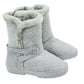 Kensie Women's Cozy Lightweight Slip On Faux Fur Lined Microsuede Booties