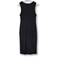 Carmen Marc Valvo Women's Lace up Grommet Detail Midi Dress