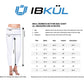 IBKUL Women's Pascha Floral Print Stretch Tummy Control UPF 50+ Ankle Pants