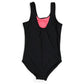 JUSTICE Girl's UPF 50+ Rainbow Colorful Logo Graphic Print One-piece Swimsuit