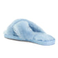RJS Fuzzies Women's Emma X-Cross Fuzzy Genuine Sheepskin Cozy Slippers
