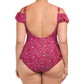 Profile By Gottex Women's Plus Floral Print Tummy Control Ruched One-piece Swimsuit