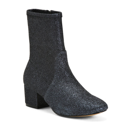 BOTKIER Women's Gemma Shimmer Gritter Block Heel Booties