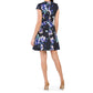 Vince Camuto Women's Floral Print Fit & Flare Mini Dress
