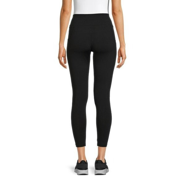 Jockey Womens Cropped High Rise Active Yoga Pants Leggings Size Large Black  | eBay
