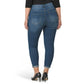Nanette Lepore Women's Plus Belle High Rise Stretch Destructed Ankle Skinny Jeans