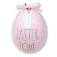 Rae Dunn 9.5in Ceramic Easter Love Egg