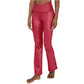 90 Degree By Reflex Women's Crossover Waistband Faux Leather Flared Leg Athletic Yoga Pants