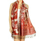 Pashmina Reversible Peacock's Feather Fringed Pashmina Shawl Evening Wrap