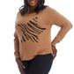 Adyson Parker Women's Plus Cozy Soft Knit Star Pullover Sweater