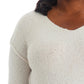 Adyson Parker Women's Plus Cozy V-Neck Soft Knit Inverted Seam Pullover Sweater