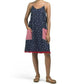 AMERICA & BEYOND Women's American Flag Patriotic Print Mini Dress Beach Cover Up