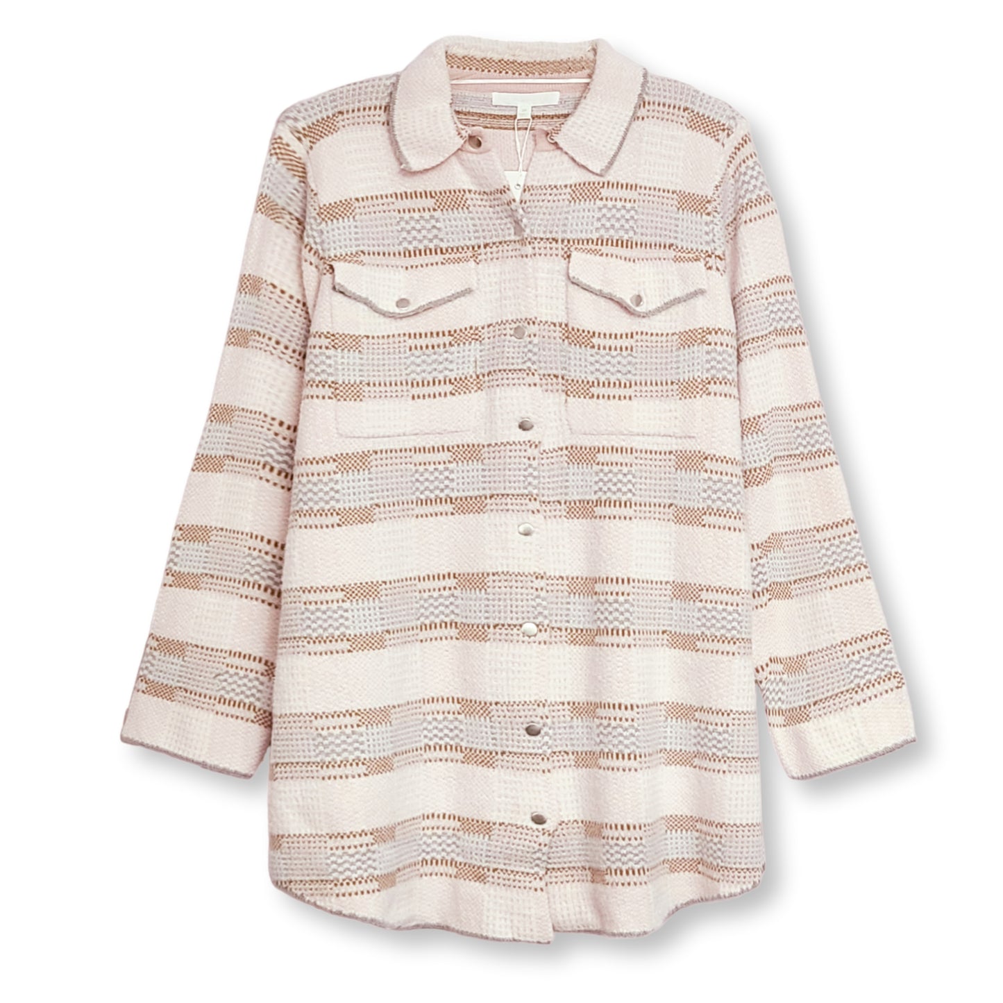 Adyson Parker Women's Plus Plaid Ultra Soft Knit Button Front Shirt Style Cardigan