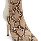BCBGeneration Women's Haffi Snakeskin Embossed High Stiletto Heel Ankle Bootie